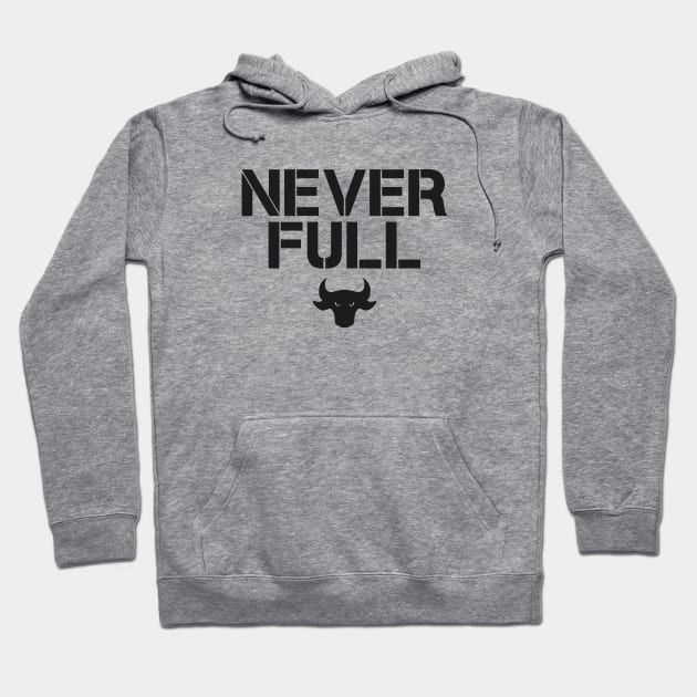 Never full Hoodie by hoopoe